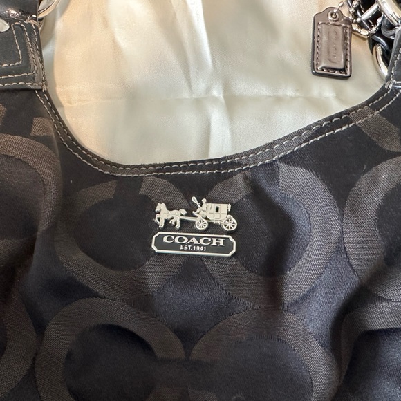 Coach Black Monogram Purse - Picture 3 of 10